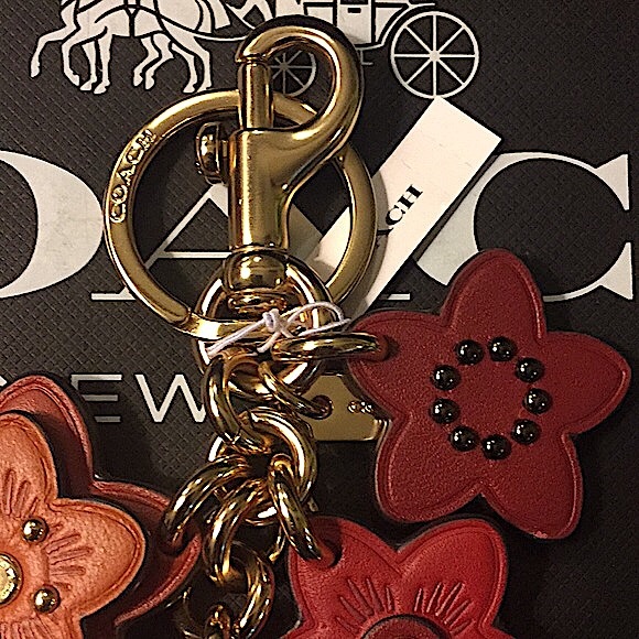 COACH - WILDFLOWER MIX BAG CHARM / KEYCHAIN (NWT) - Picture 3 of 13